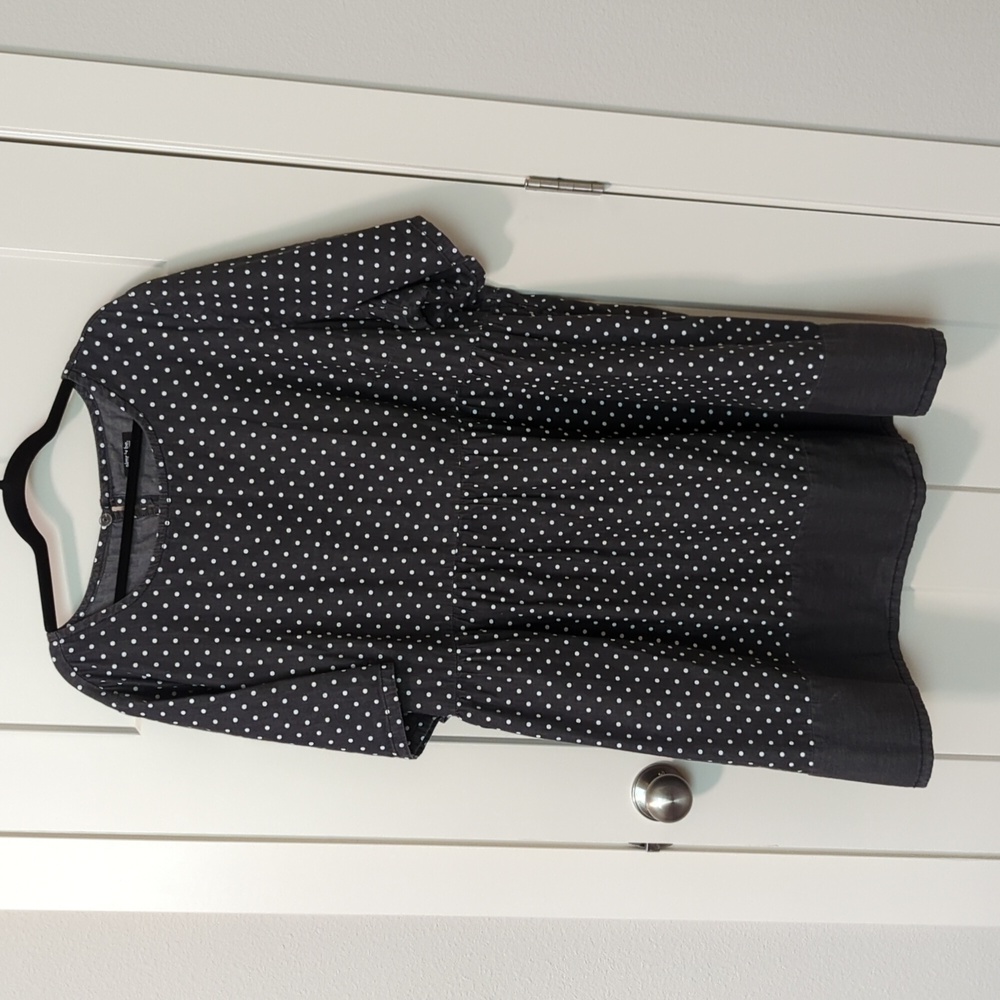 Simply Be black & white polka dot dress UK32/US28